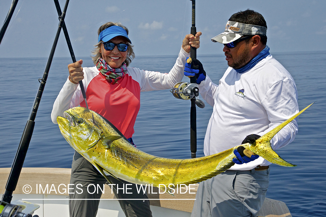 Flyfishermen with Dorado.