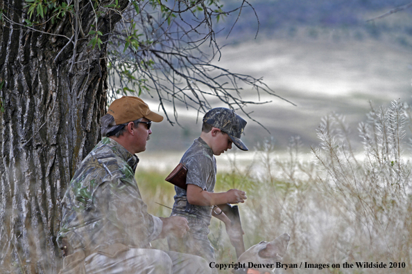 Father and Son Dove Hunting