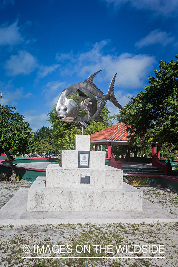 Permit statue in Mexico.