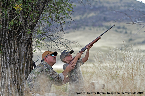 Father and Son Dove Hunting