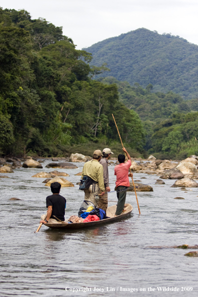 Flyfishermen heading to fish Golden Dorados