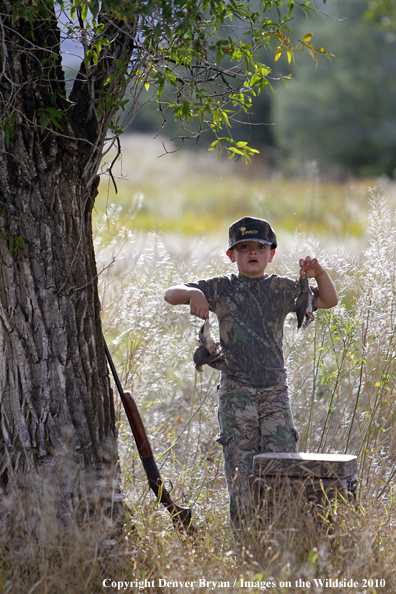 Father and Son Dove Hunting