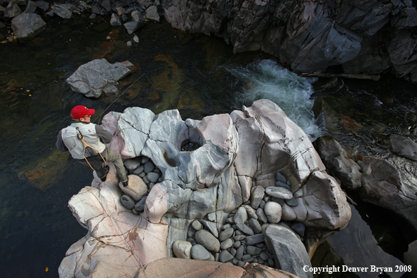 Flyfisherman at Slot Canyon