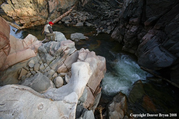 Flyfisherman at Slot Canyon