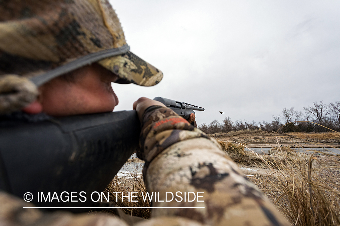 Hunting waterfowl in Nebraska.