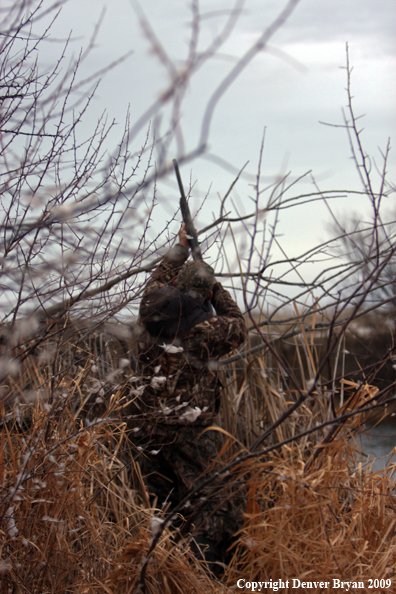 Waterfowl Hunter Shooting