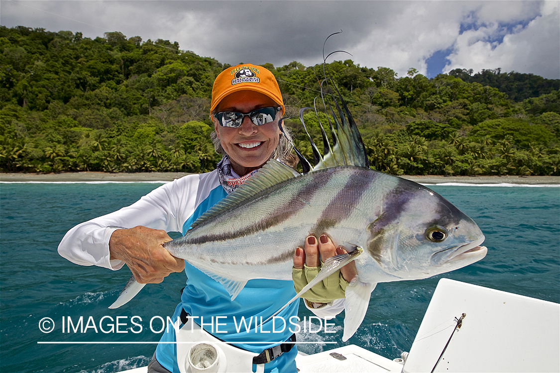 Flyfisherman with Roosterfish.