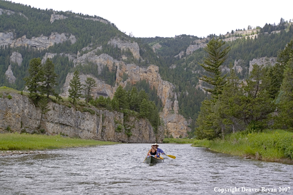 Flyfisherman on Smith River.