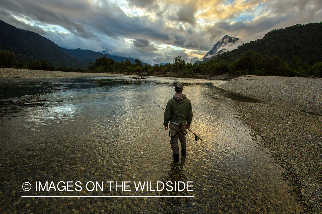 King salmon fishing in Chile.