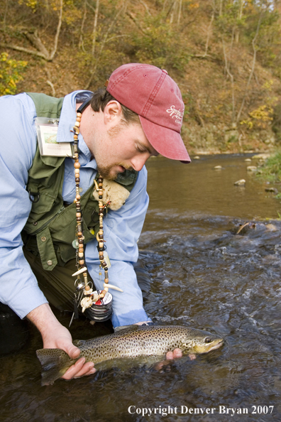 Close-up of nice brown trout.