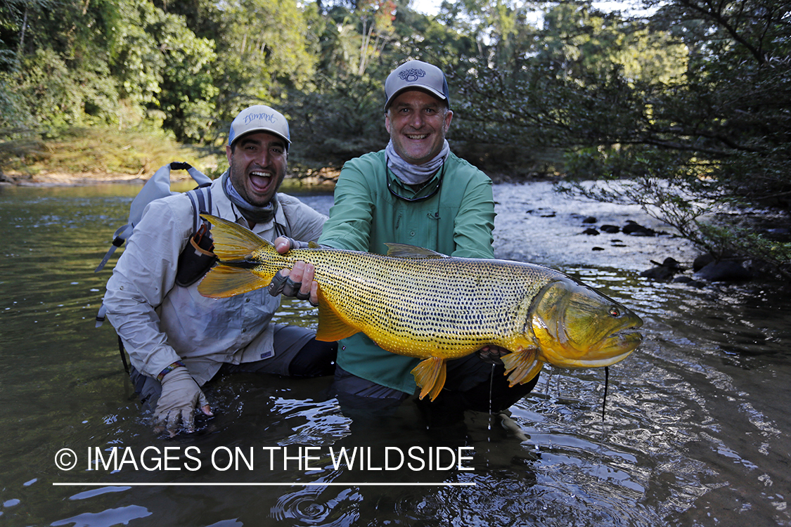 Flyfishermen with Dorado.