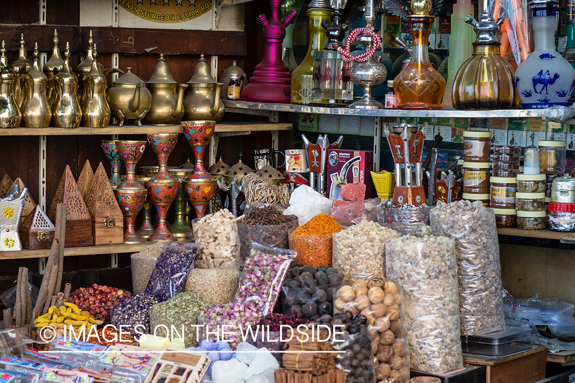 Spices in market in Dubai, UAE.