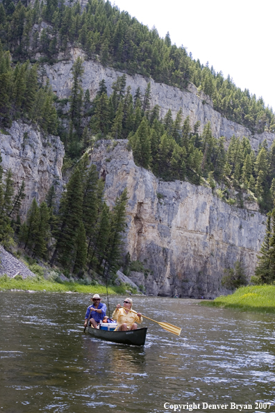 Flyfisherman on Smith River.