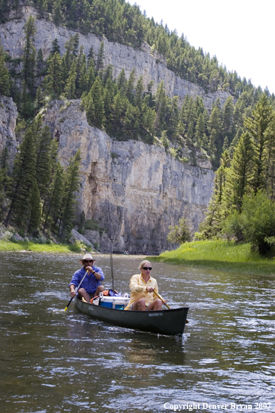 Flyfisherman on Smith River.