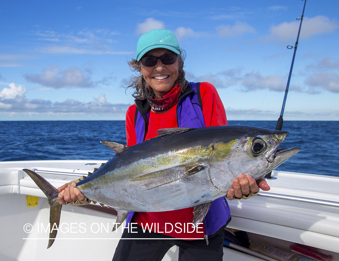 Flyfisherman with Tuna.