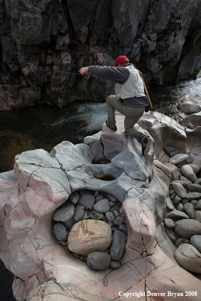 Flyfisherman at Slot Canyon