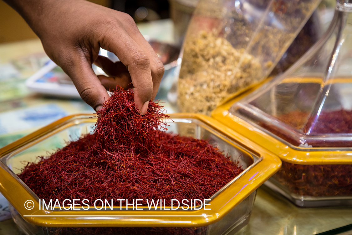 Spices in market in Dubai, UAE.