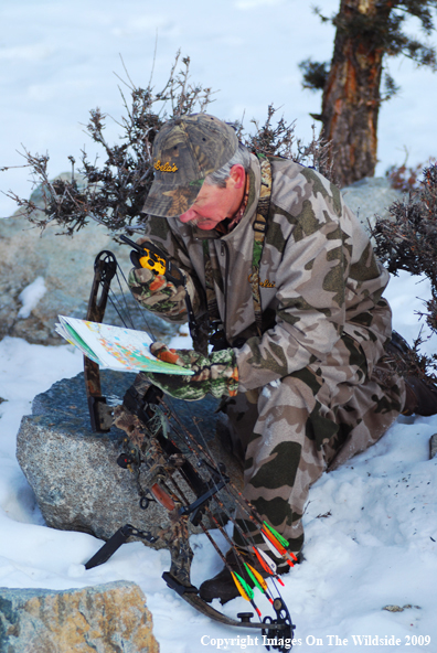 Bowhunter in Field