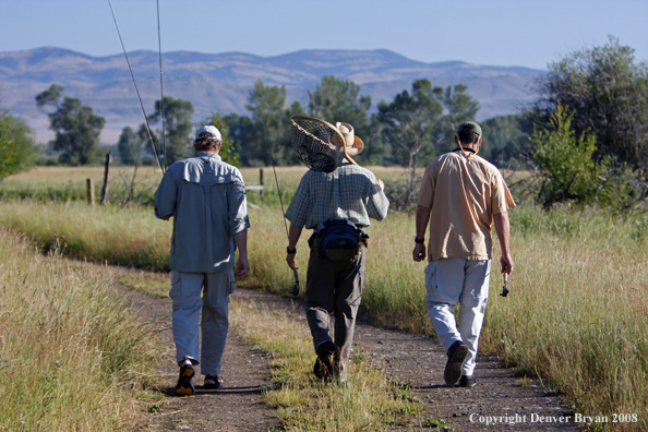 Flyfishermen after a day of fishing