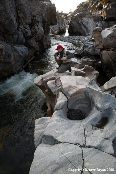 Flyfisherman at Slot Canyon