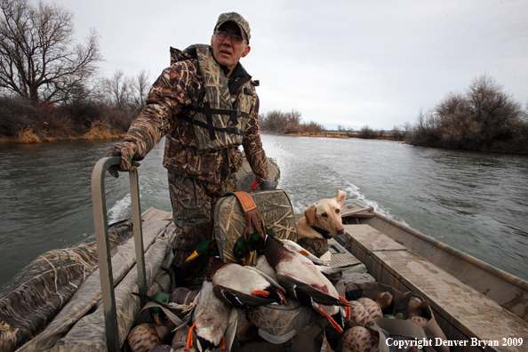 Hunter with Ducks