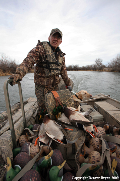 Hunter with Ducks