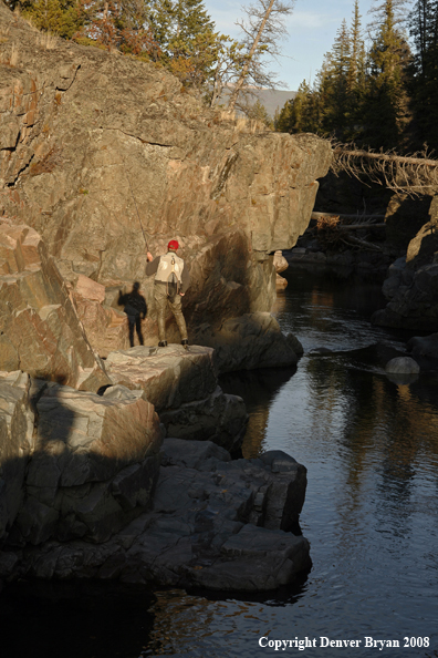 Flyfisherman at Slot Canyon