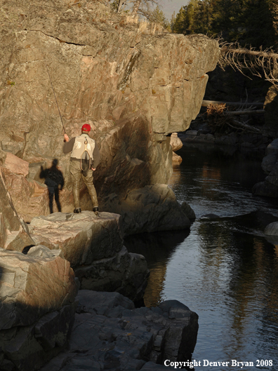 Flyfisherman at Slot Canyon