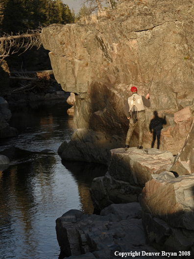 Flyfisherman at Slot Canyon