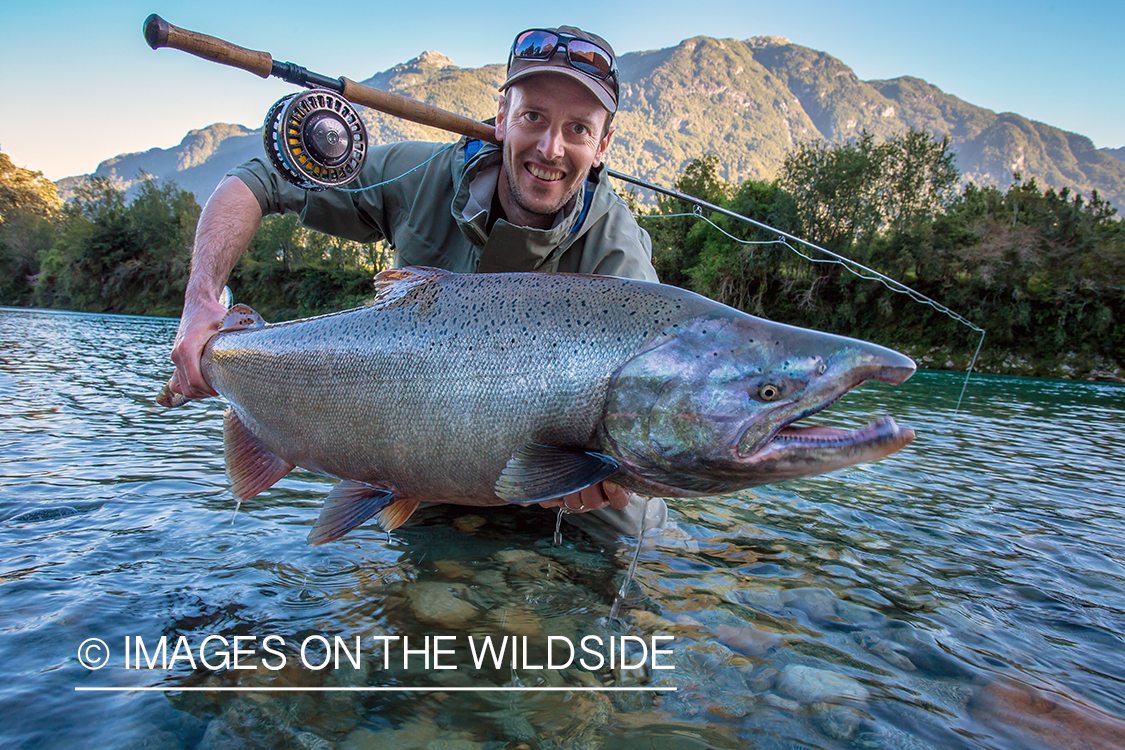 King salmon fishing in Chile.