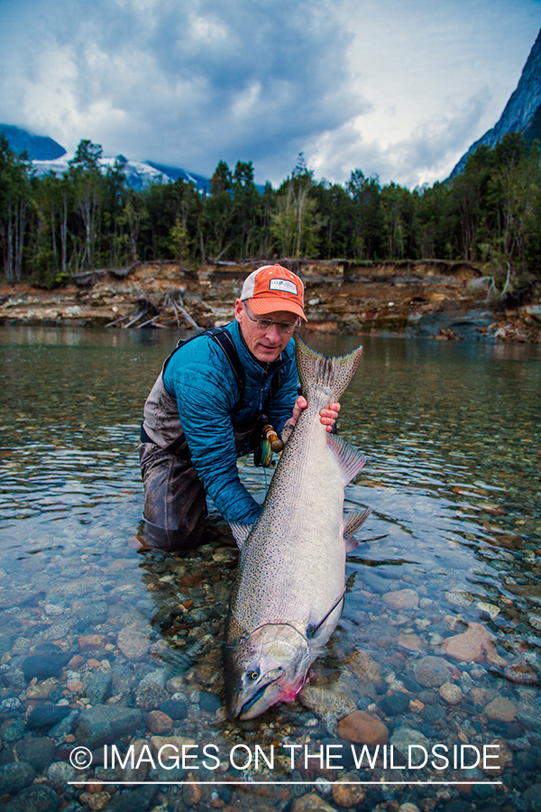 King salmon fishing in Chile.