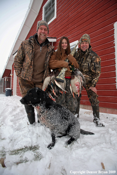 Waterfowl Hunters with Ducks