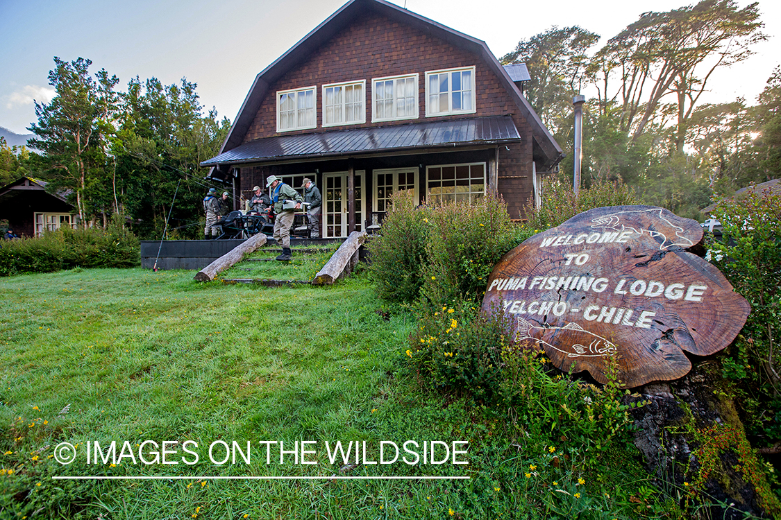 Puma fishing lodge, Chile.