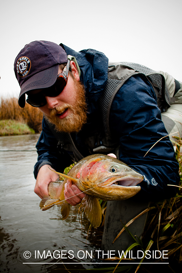 Fisherman with cutthroat.