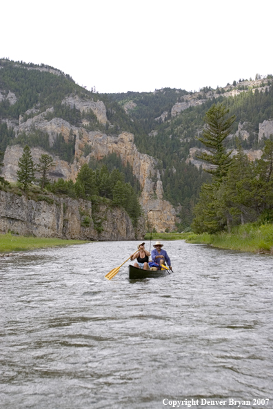 Flyfisherman on Smith River.