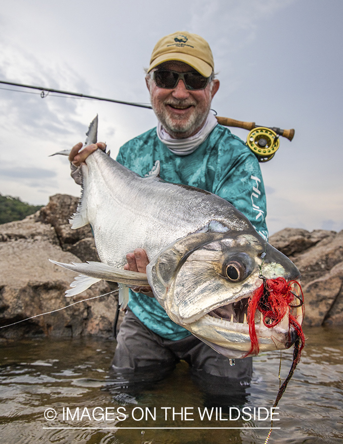 Flyfisherman with payara.