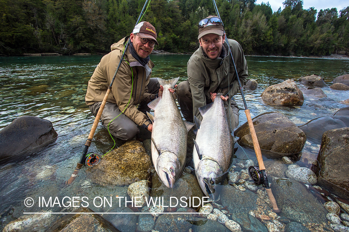 King salmon fishing in Chile.