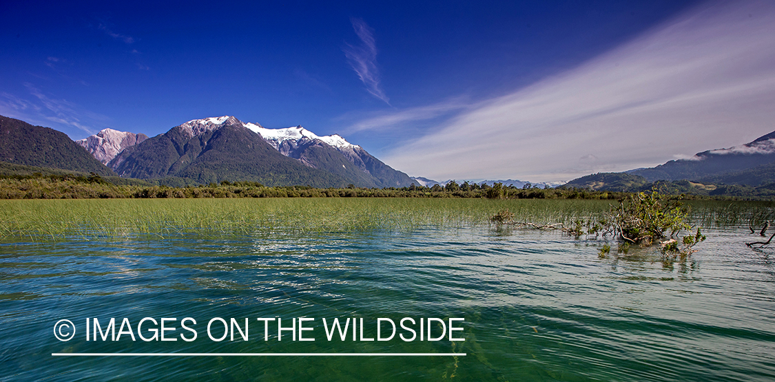 Water infront of Andes.