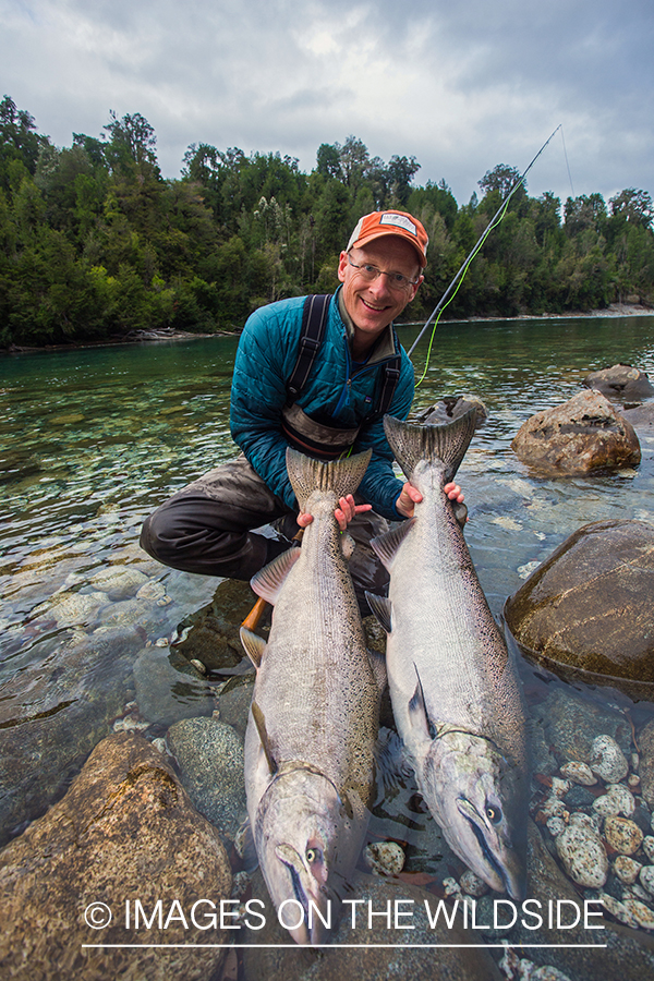 King salmon fishing in Chile.