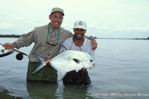 Saltwater flyfisherman and guide releasing permit.