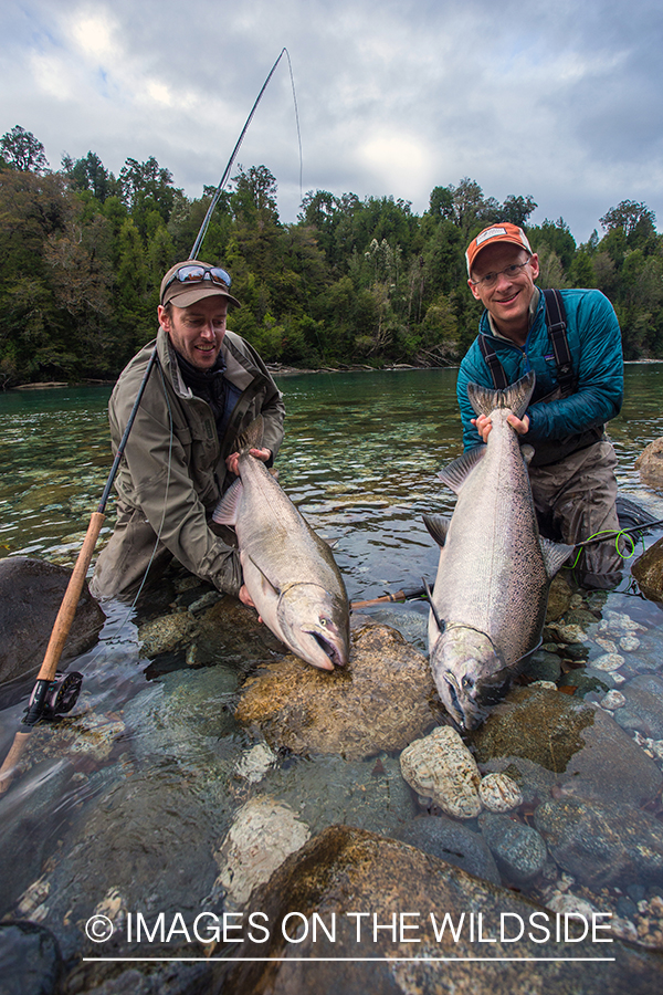 King salmon fishing in Chile.