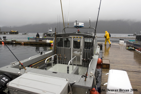 Fishing boats at the dock.  (Alaska/Canada)