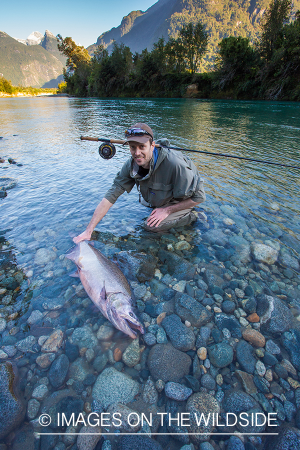 King salmon fishing in Chile.