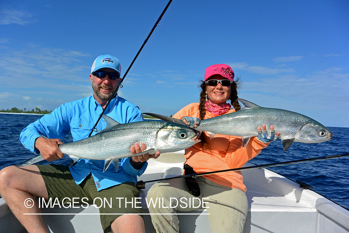 Fishermen with milkfish.