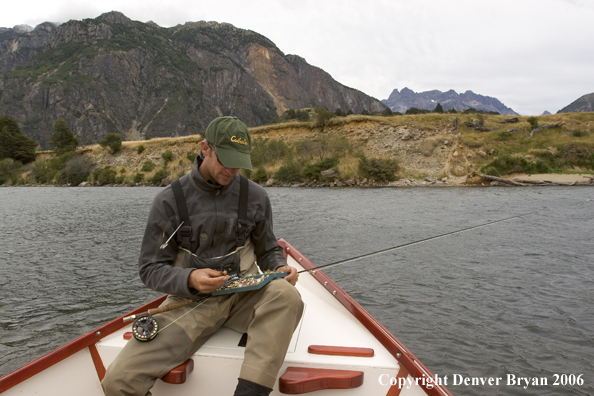 Flyfishermen choosing flies.  