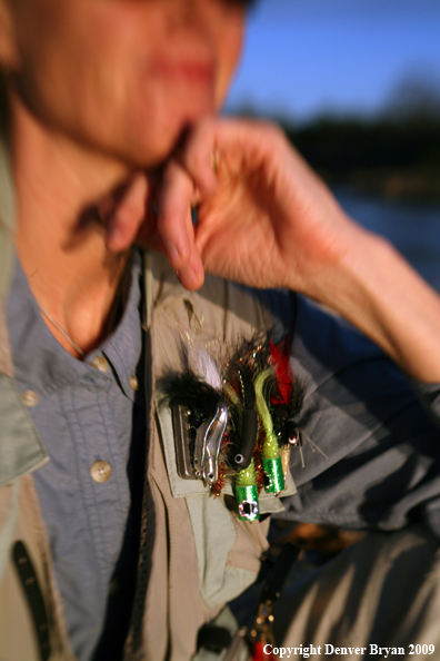 Woman flyfishing