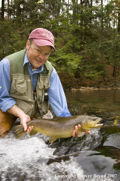 Close-up of nice brown trout.