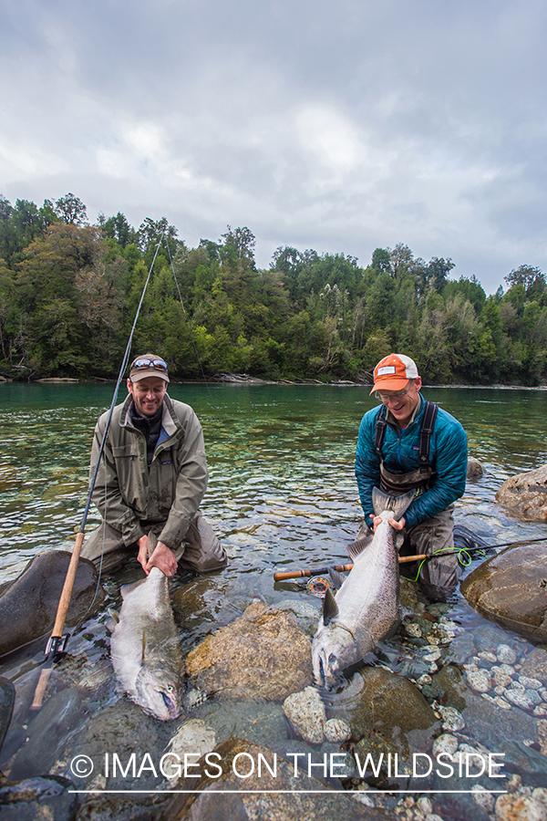 King salmon fishing in Chile.