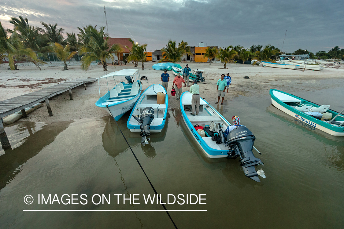 Flyfishermen going fishing.