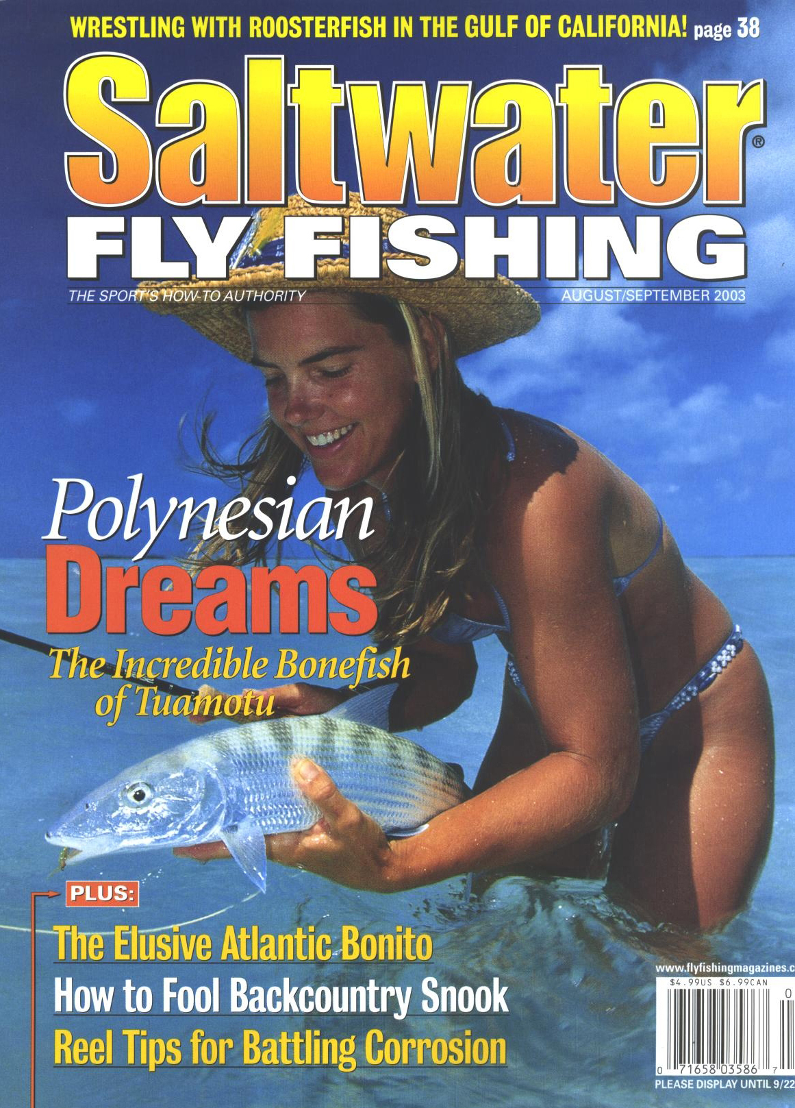 Saltwater Flyfishing August and September '03 Cover